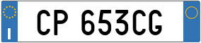Truck License Plate